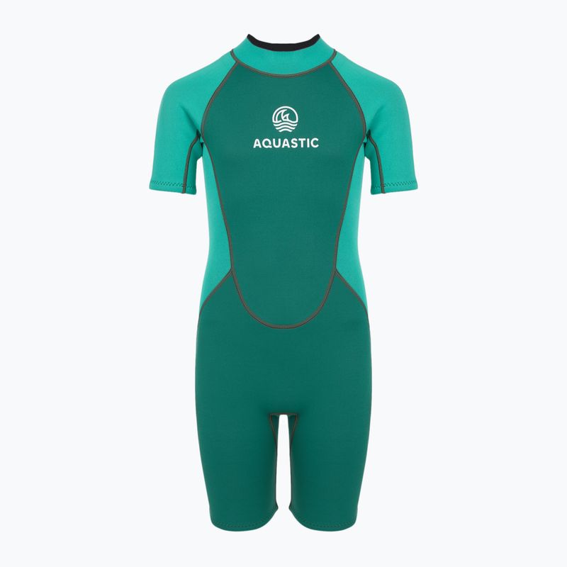 Costum de neopren pentru copii AQUASTIC Wavey Jrg 2 mm turcoaz 3