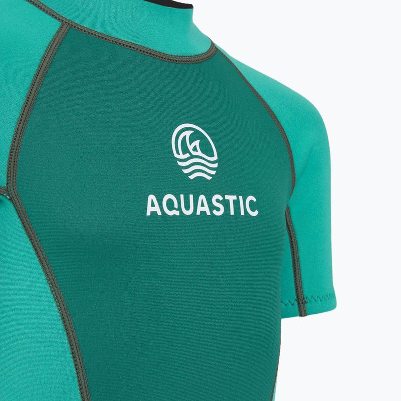 Costum de neopren pentru copii AQUASTIC Wavey Jrg 2 mm turcoaz 5