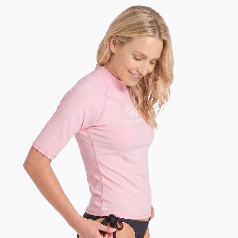 Tricou pentru femei AQUASTIC Rimos WMNS UV 50+ UPF pink 4