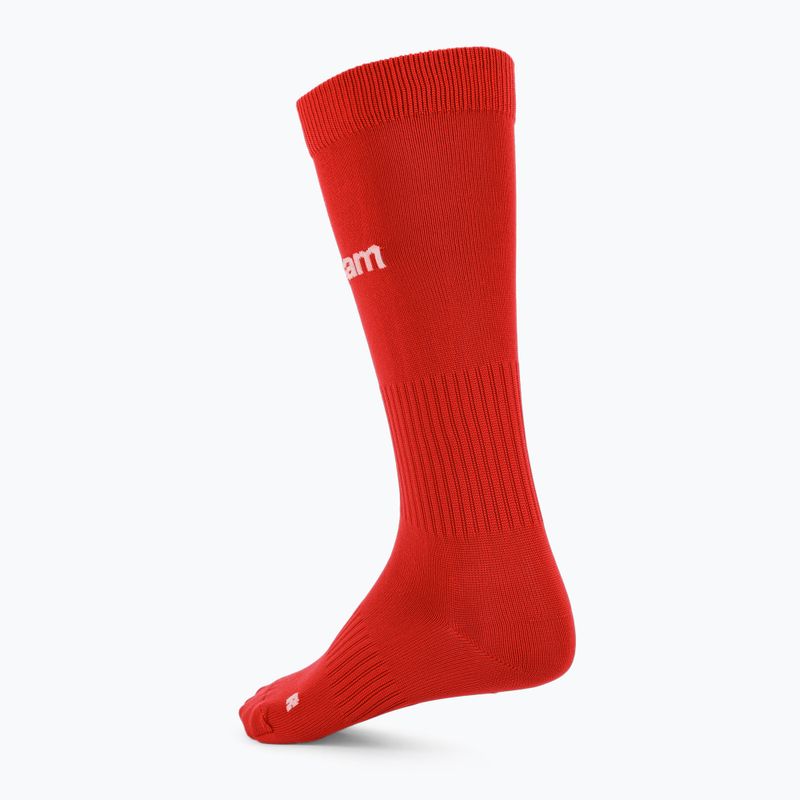 Șosete de fotbal pentru copii OneTeam Precision football socks set 2-pack roșu 2