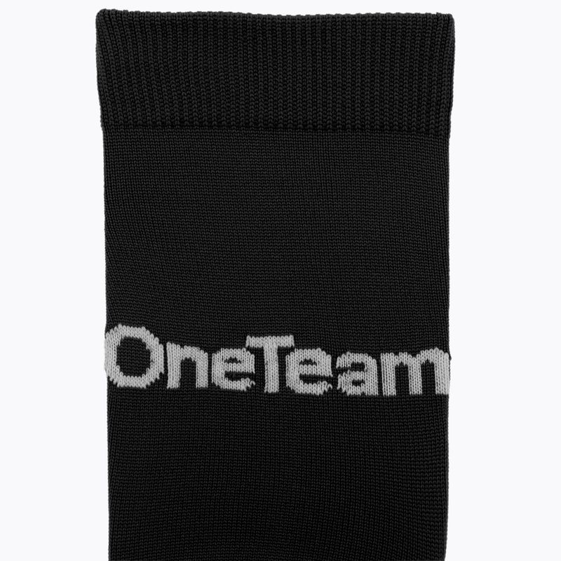 Șosete de fotbal pentru copii OneTeam Precision football socks black 3