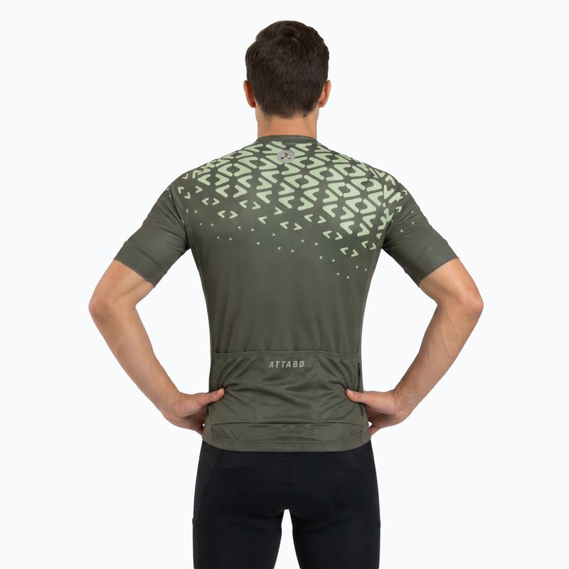 Tricou de ciclism pentru bărbați ATTABO Tevi green 2