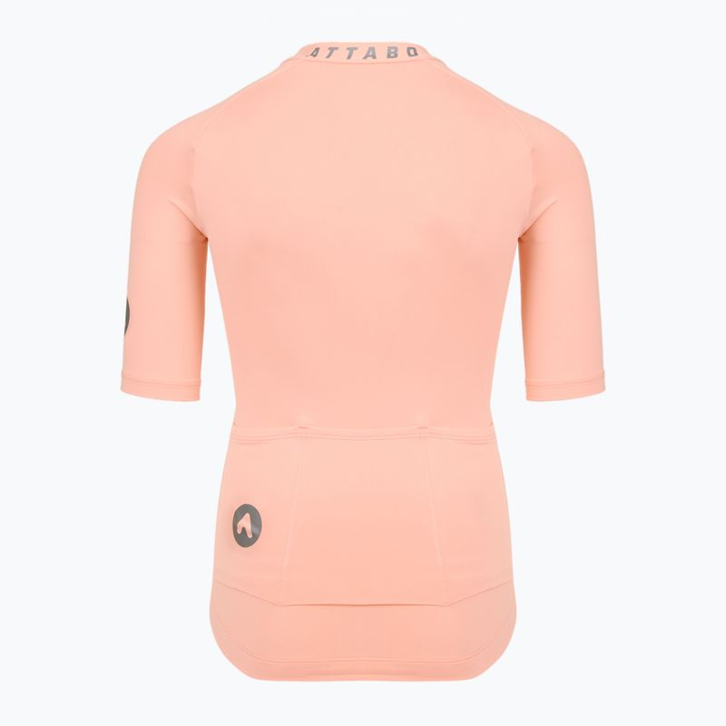 Tricou de ciclism pentru copii ATTABO TEVRA JR cu fermoar scurt roz 9