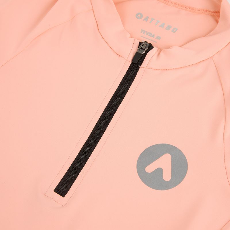 Tricou de ciclism pentru copii ATTABO TEVRA JR cu fermoar scurt roz 10