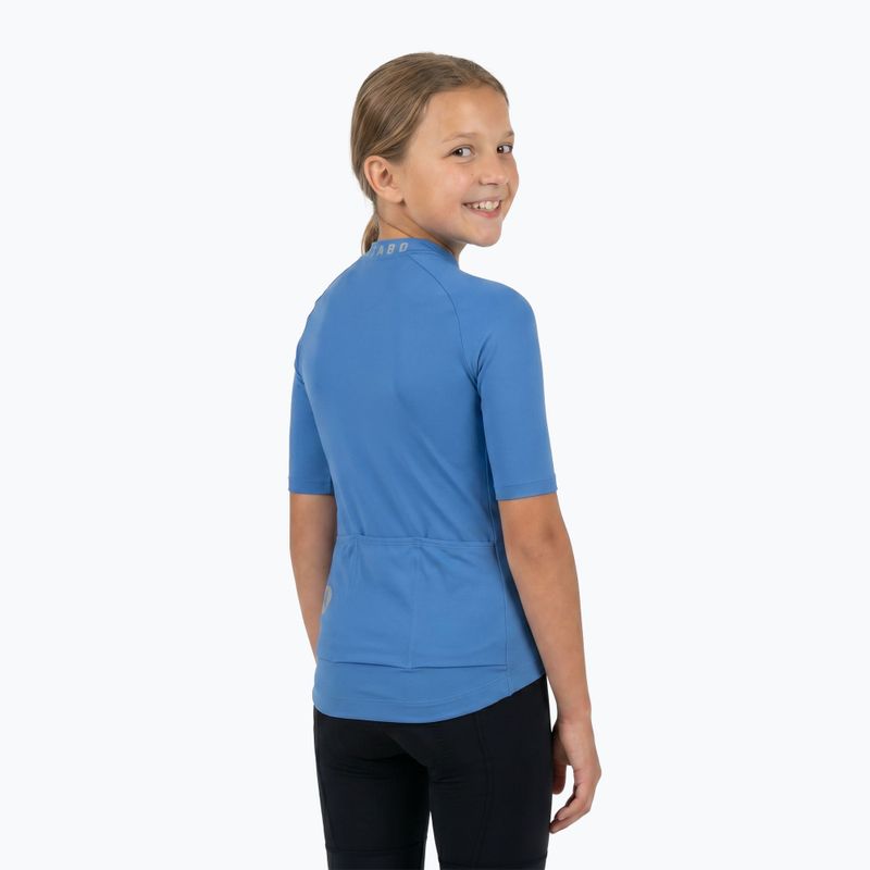 Tricou de ciclism pentru copii ATTABO TEVRA JR cu fermoar scurt albastru 2