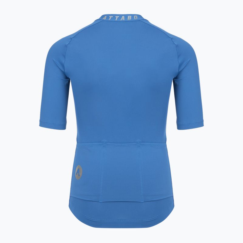 Tricou de ciclism pentru copii ATTABO TEVRA JR cu fermoar scurt albastru 9