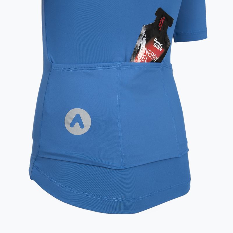 Tricou de ciclism pentru copii ATTABO TEVRA JR cu fermoar scurt albastru 13
