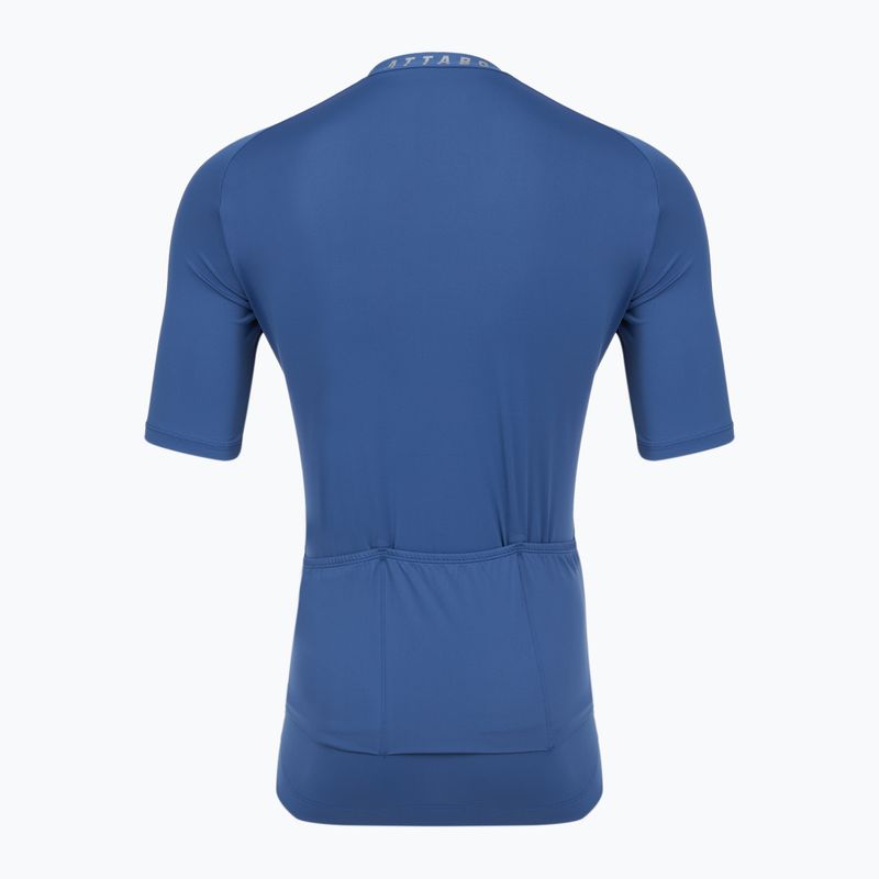 Tricou de ciclism pentru bărbați ATTABO TEVRA cu fermoar scurt, bleumarin 9