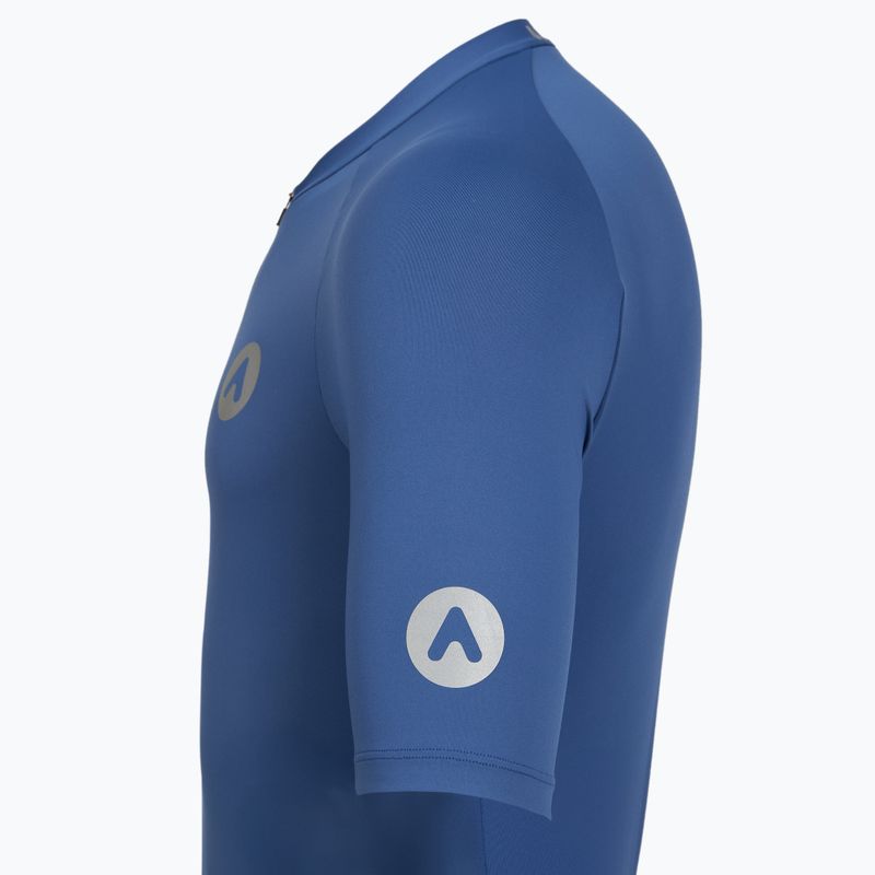 Tricou de ciclism pentru bărbați ATTABO TEVRA cu fermoar scurt, bleumarin 12