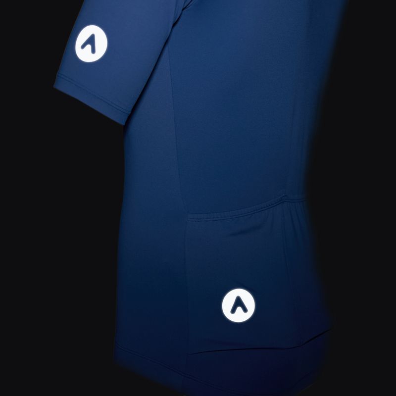 Tricou de ciclism pentru bărbați ATTABO TEVRA cu fermoar scurt, bleumarin 15