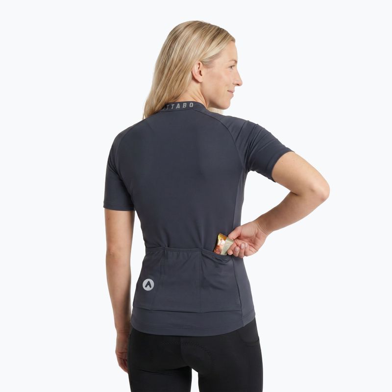 Tricou de ciclism pentru femei ATTABO TEVRA cu fermoar scurt negru 4
