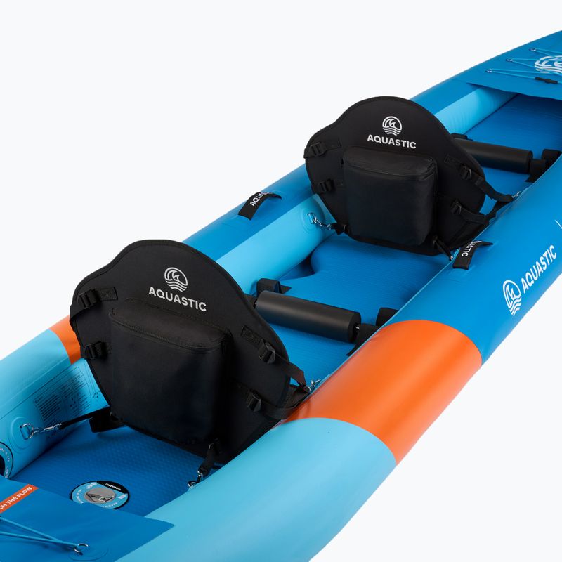 Caiac gonflabil 2-persoane AQUASTIC Cortez 13'5" 410 cm albastru 9