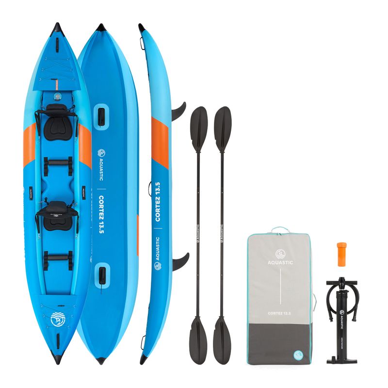 Caiac gonflabil 2-persoane AQUASTIC Cortez 13'5" 410 cm albastru 18