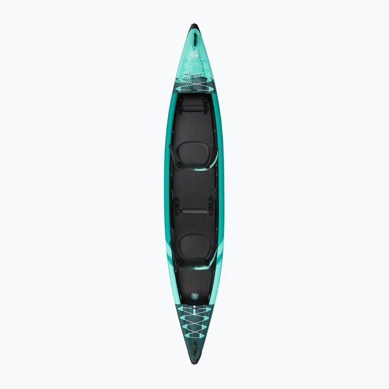 Caiac gonflabil de înaltă presiune 2-persoane AQUASTIC Cortez 13'9" 420 cm verde 2