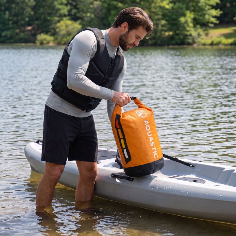 Sac rezistent la apă AQUASTIC Dry Bag 20 l Nylon/TPU orange 2