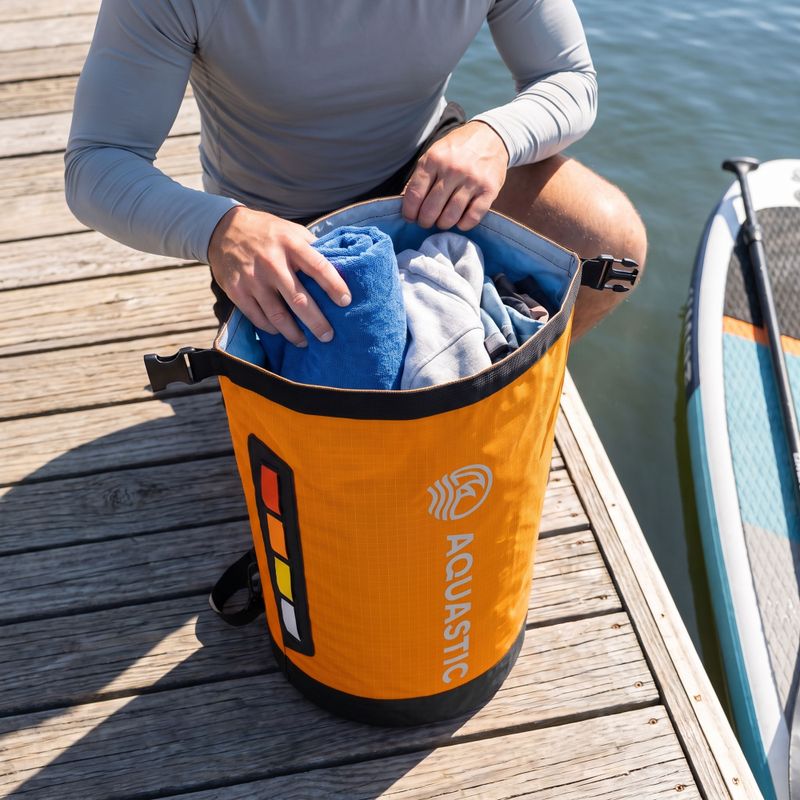 Sac rezistent la apă AQUASTIC Dry Bag 20 l Nylon/TPU orange 4