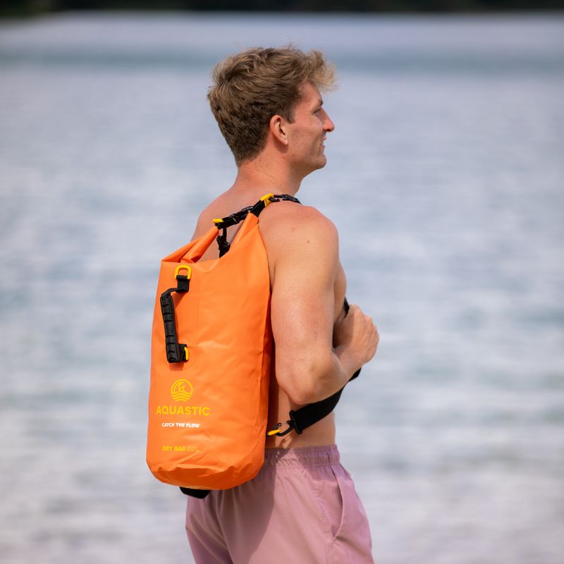 Sac impermeabil AQUASTIC Dry Bag 20 l portocaliu 9