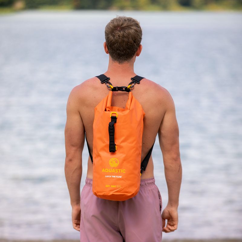 Sac impermeabil AQUASTIC Dry Bag 20 l portocaliu 10