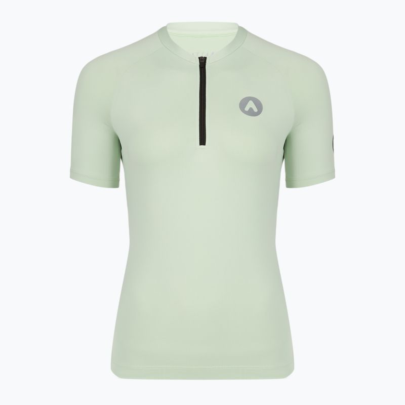 Tricou de ciclism pentru femei ATTABO TEVRA cu fermoar scurt, culoare mentă 8