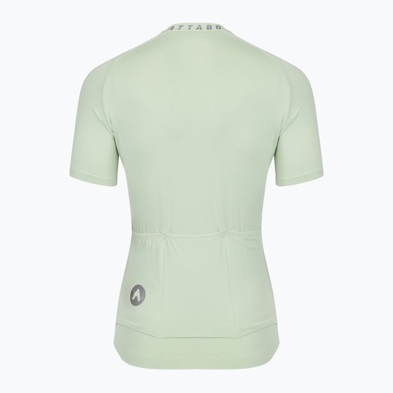 Tricou de ciclism pentru femei ATTABO TEVRA cu fermoar scurt, culoare mentă 9