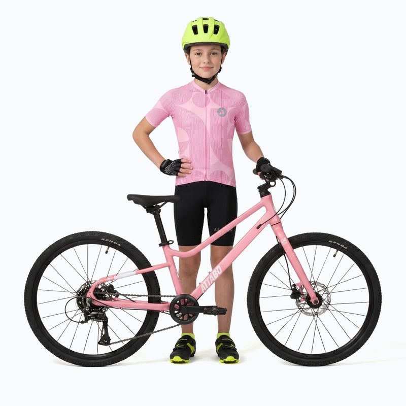 Tricou de ciclism pentru copii ATTABO Vites WMNS pink 5