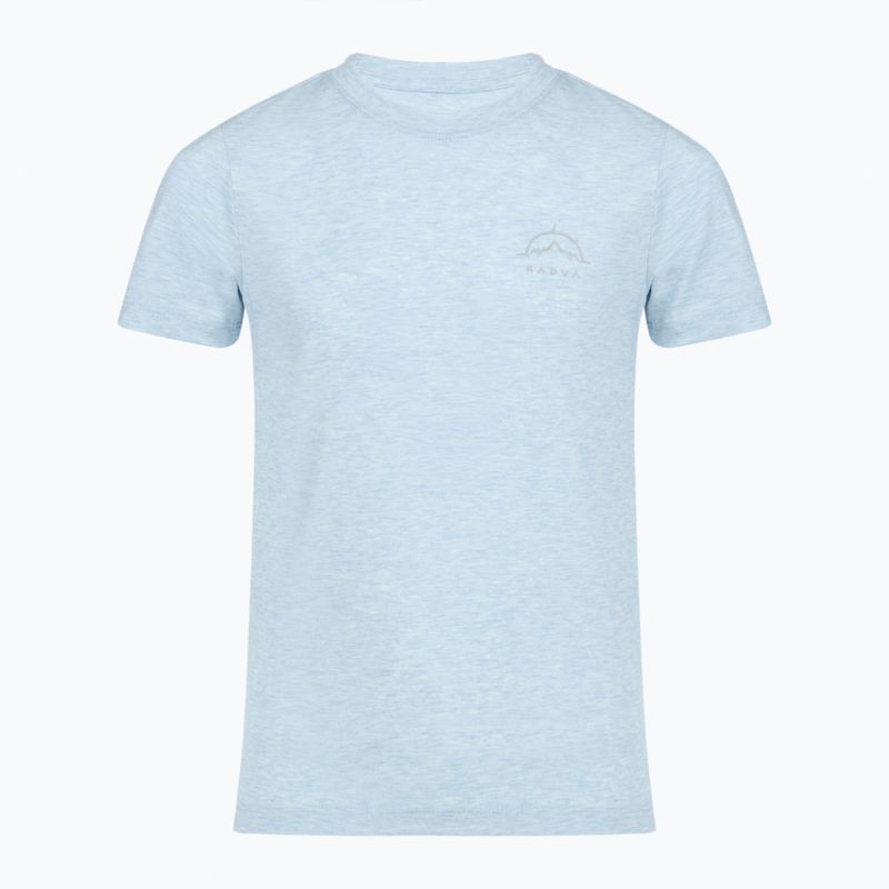Tricou de drumeție pentru copii KADVA Merivra merino albastru 4