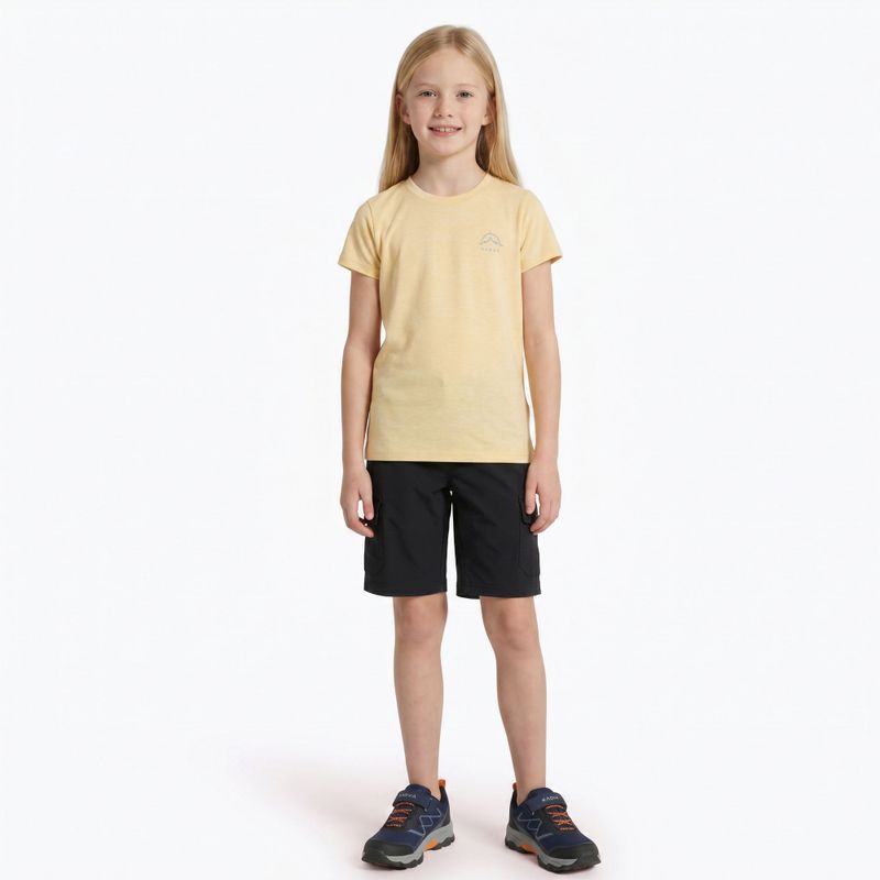 Tricou de trekking pentru copii KADVA Merivra merino peach 4