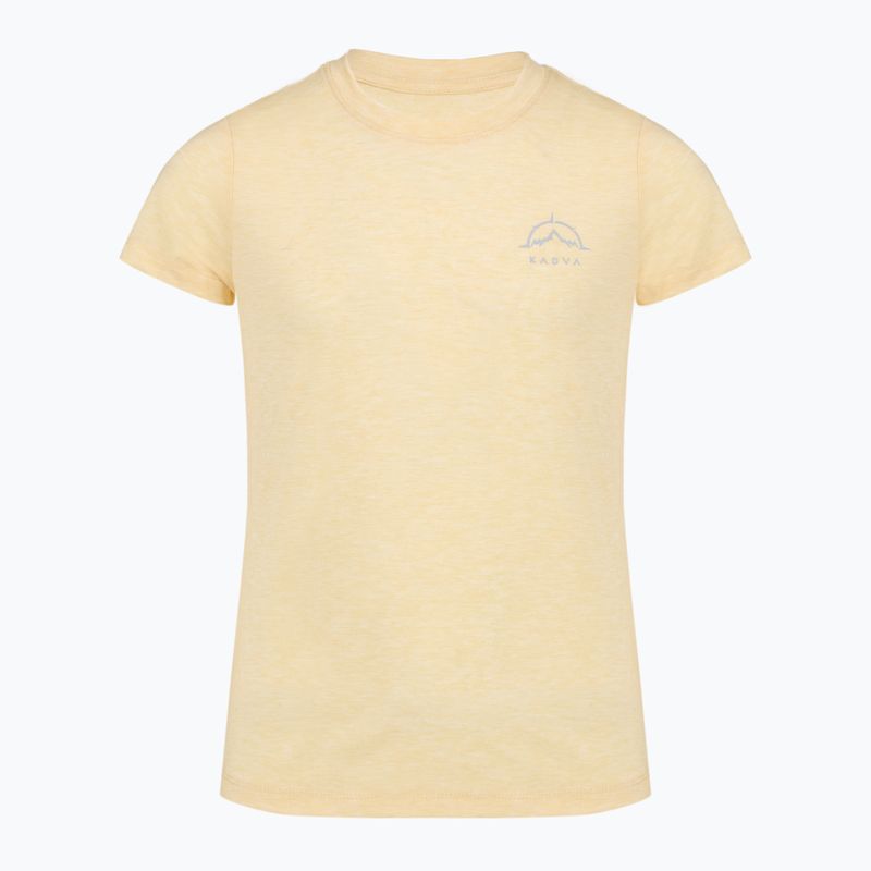 Tricou de drumeție pentru copii KADVA Merivra merino piersică 7