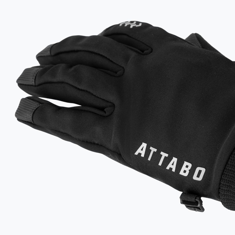 Mănuși de ciclism ATTABO LOREEF GLOVES windpfoor izolate negre 5