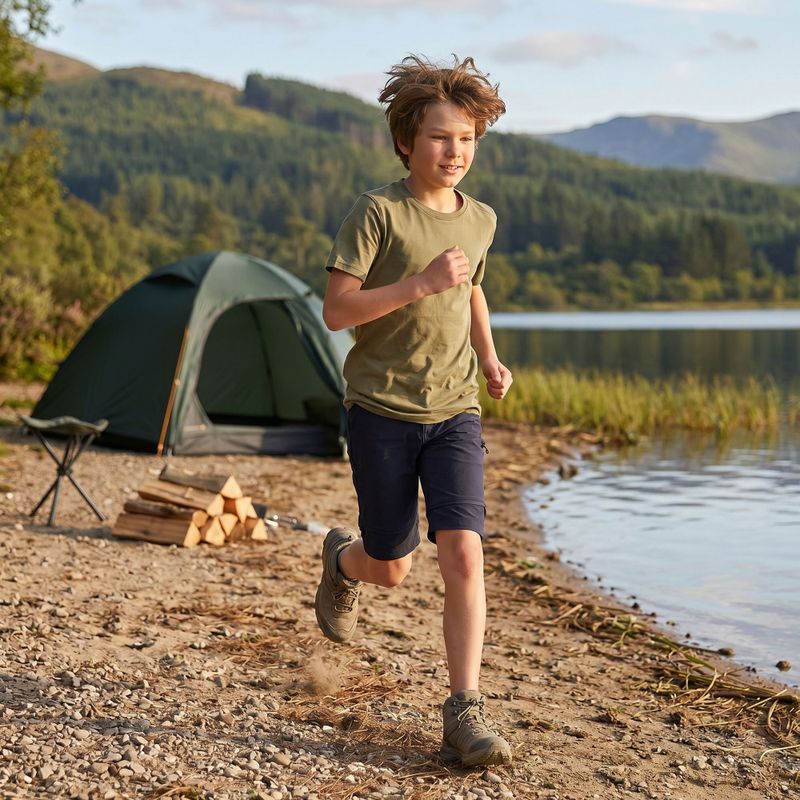 Pantaloni de trekking pentru copii KADVA BaseMove 2in1 detachable leg navy blue 16