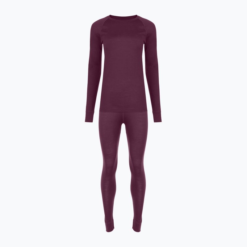 Set lenjerie termoactivă pentru femei WOOLCANO Merino SET0543 purple 10