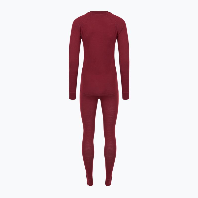 Set de lenjerie termoactivă pentru femei WOOLCANO Merino SET0543 burgundy 10