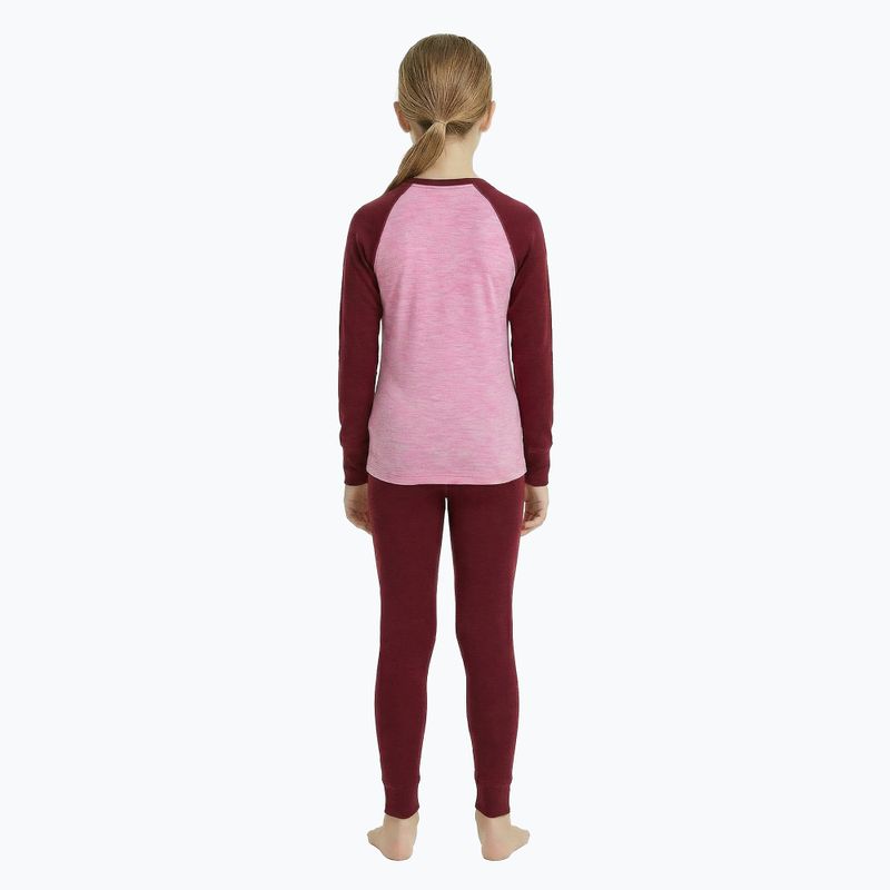 Set de lenjerie termoactivă pentru copii WOOLCANO Merino SET0982 purple 3