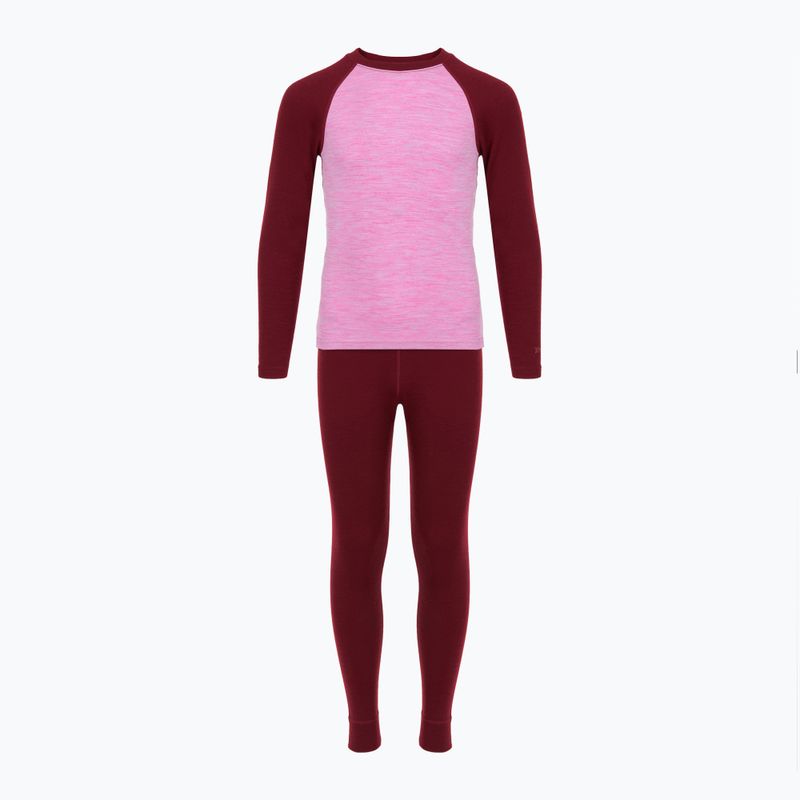 Set de lenjerie termoactivă pentru copii WOOLCANO Merino SET0982 purple 8