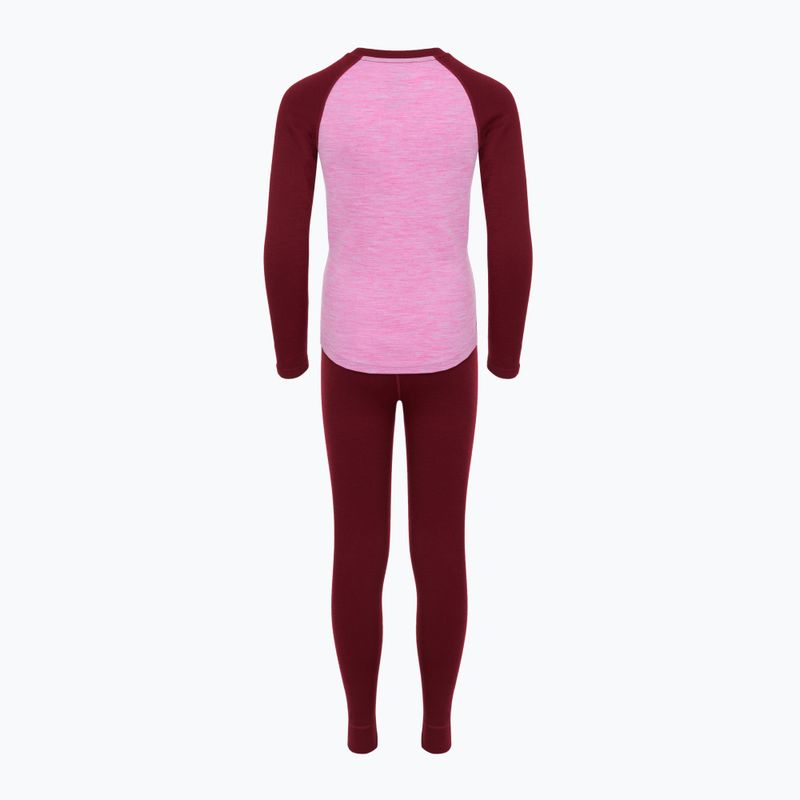 Set de lenjerie termoactivă pentru copii WOOLCANO Merino SET0982 purple 9