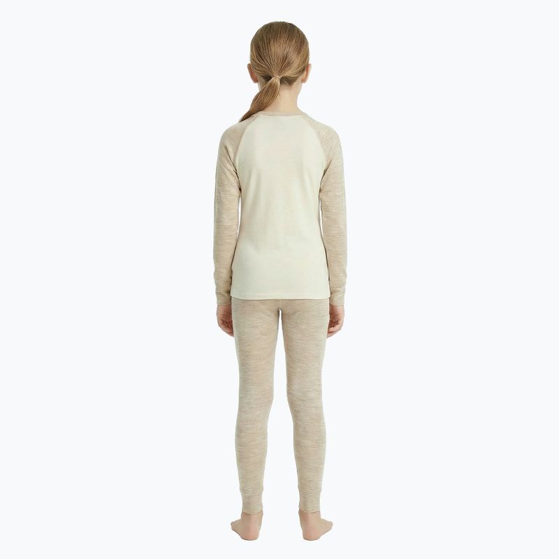 Set de lenjerie termoactivă pentru copii WOOLCANO Merino SET0982 beige 3