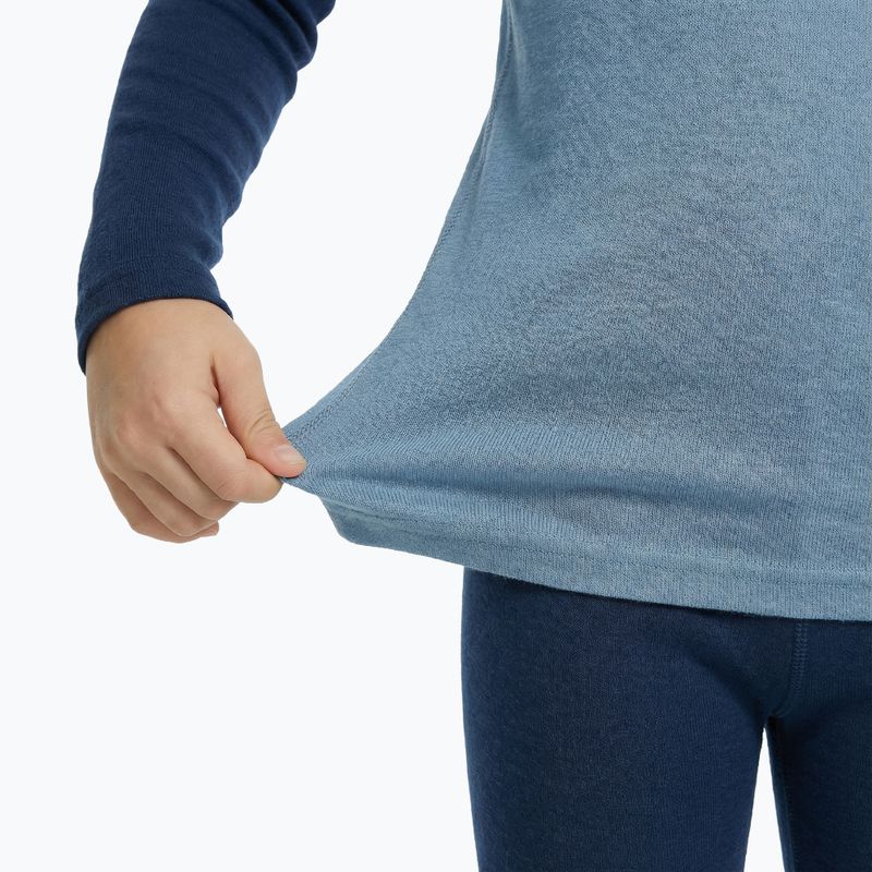 Set de lenjerie termoactivă pentru copii WOOLCANO Merino SET0982 blue 6