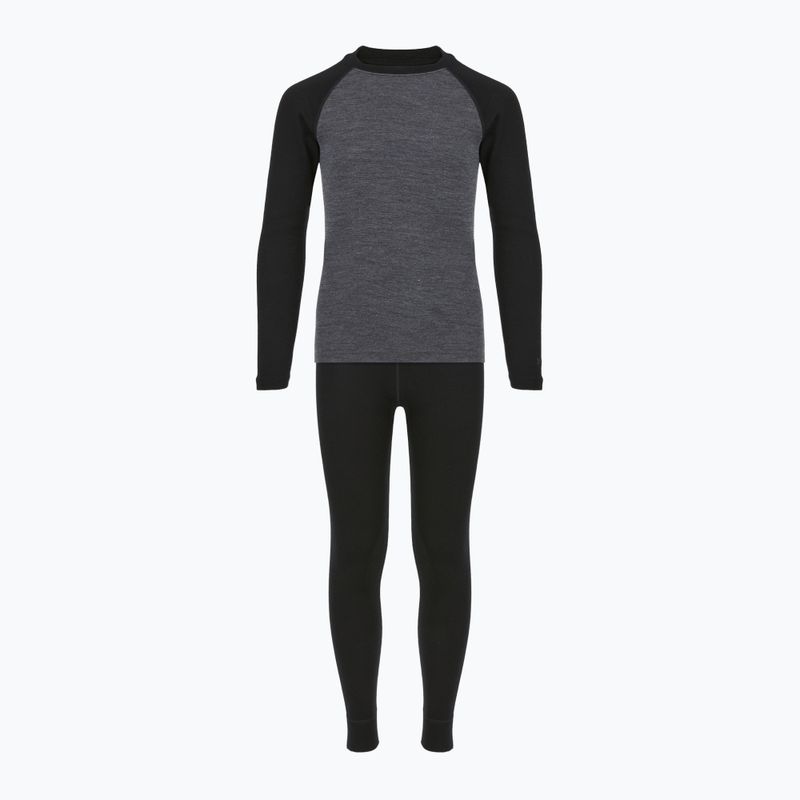 Set de lenjerie termoactivă pentru copii WOOLCANO Merino SET0982 gray 8