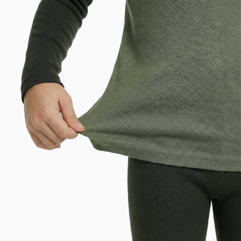 Set de lenjerie termoactivă pentru copii WOOLCANO Merino SET0982 khaki 6