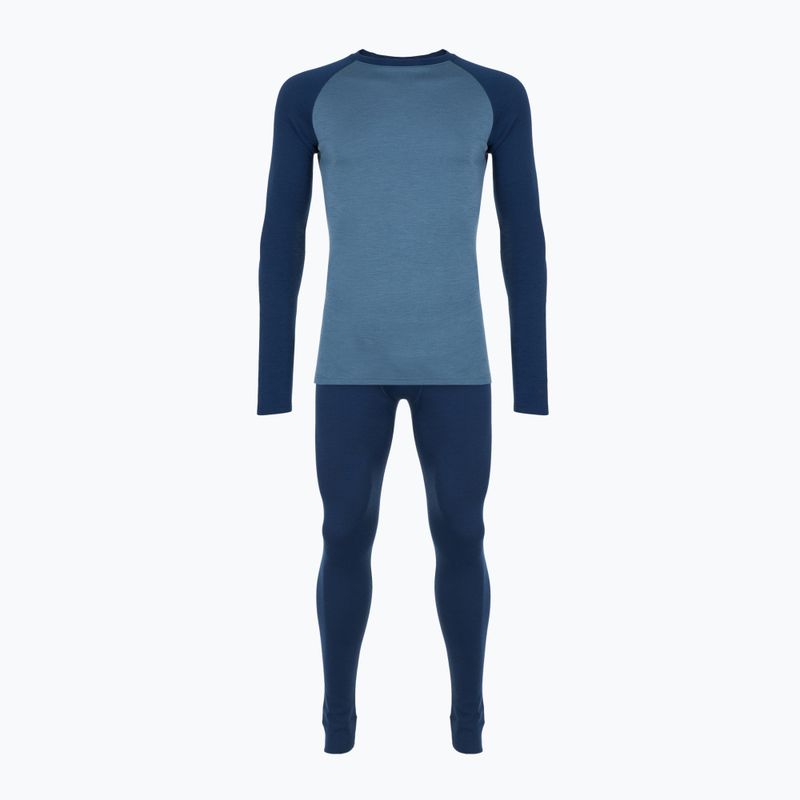 Set de lenjerie termoactivă pentru bărbați WOOLCANO termoaktywna Merino SET0978 blue 8