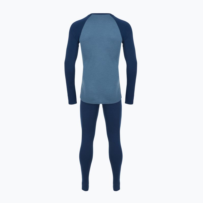 Set de lenjerie termoactivă pentru bărbați WOOLCANO termoaktywna Merino SET0978 blue 9