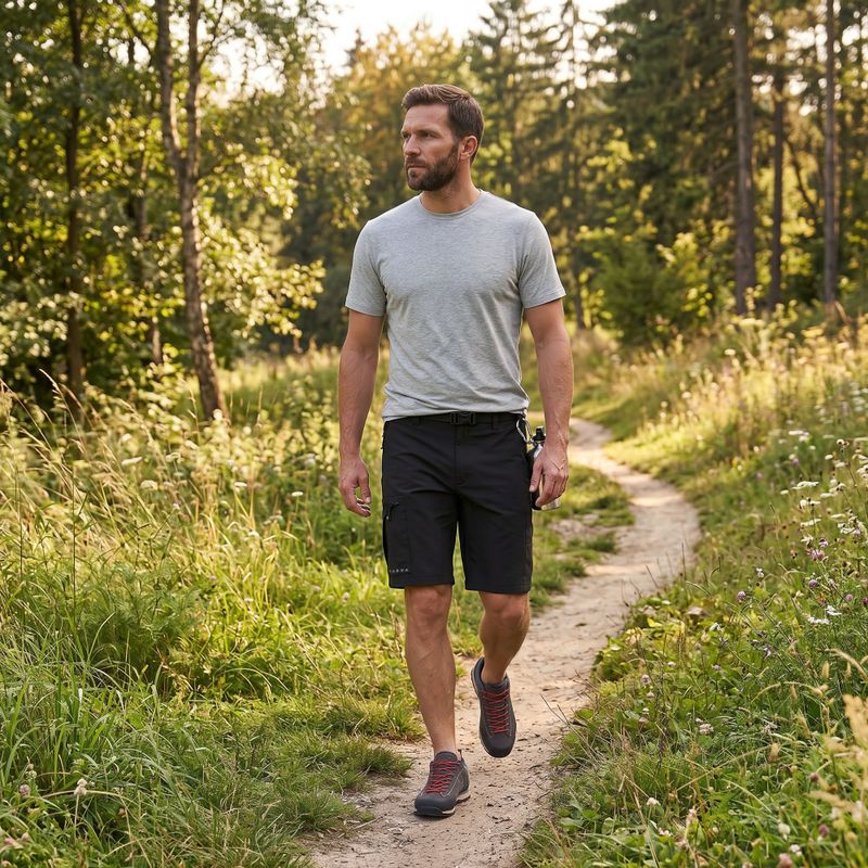 Tricou de drumeție pentru bărbați KADVA Merivra merino verde 5
