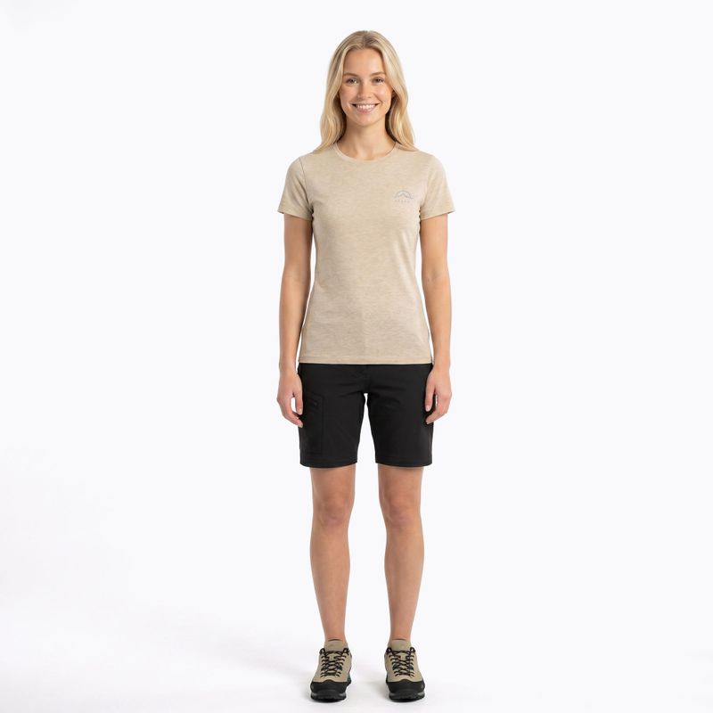 Tricou de trekking pentru femei KADVA Merivra merino beige 4