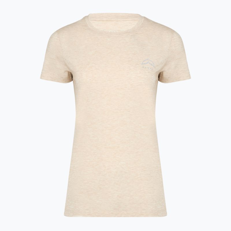 Tricou de drumeție pentru femei KADVA Merivra merino bej 7