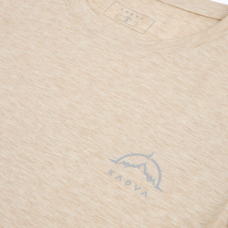 Tricou de trekking pentru femei KADVA Merivra merino beige 3