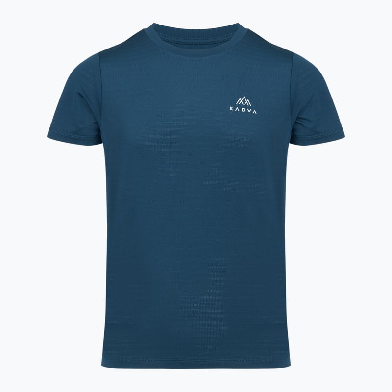 Tricou pentru copii de trekking KADVA TrailCore, respirabil, bleumarin 7
