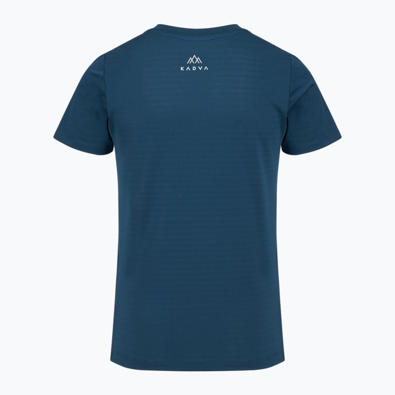 Tricou pentru copii de trekking KADVA TrailCore, respirabil, bleumarin 8