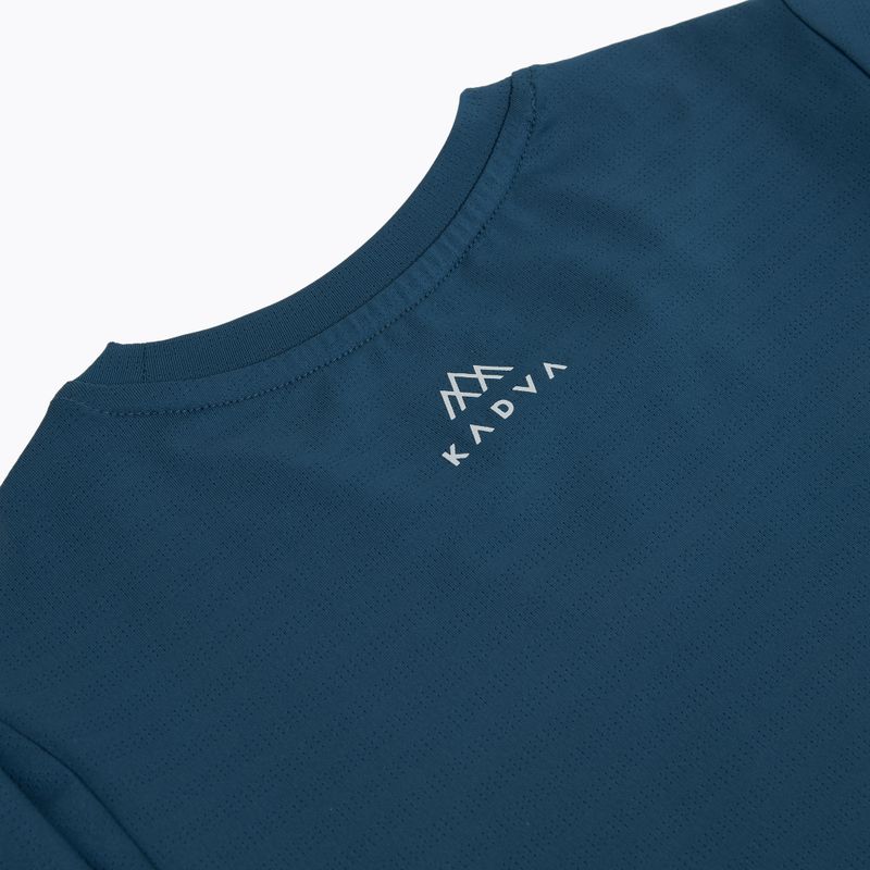Tricou pentru copii de trekking KADVA TrailCore, respirabil, bleumarin 10