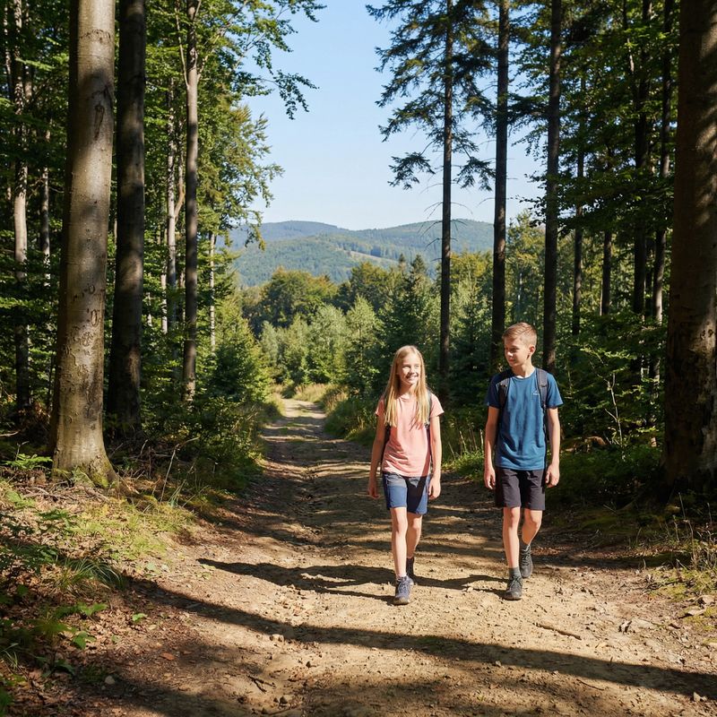 Tricou pentru copii de trekking KADVA TrailCore, respirabil, bleumarin 5