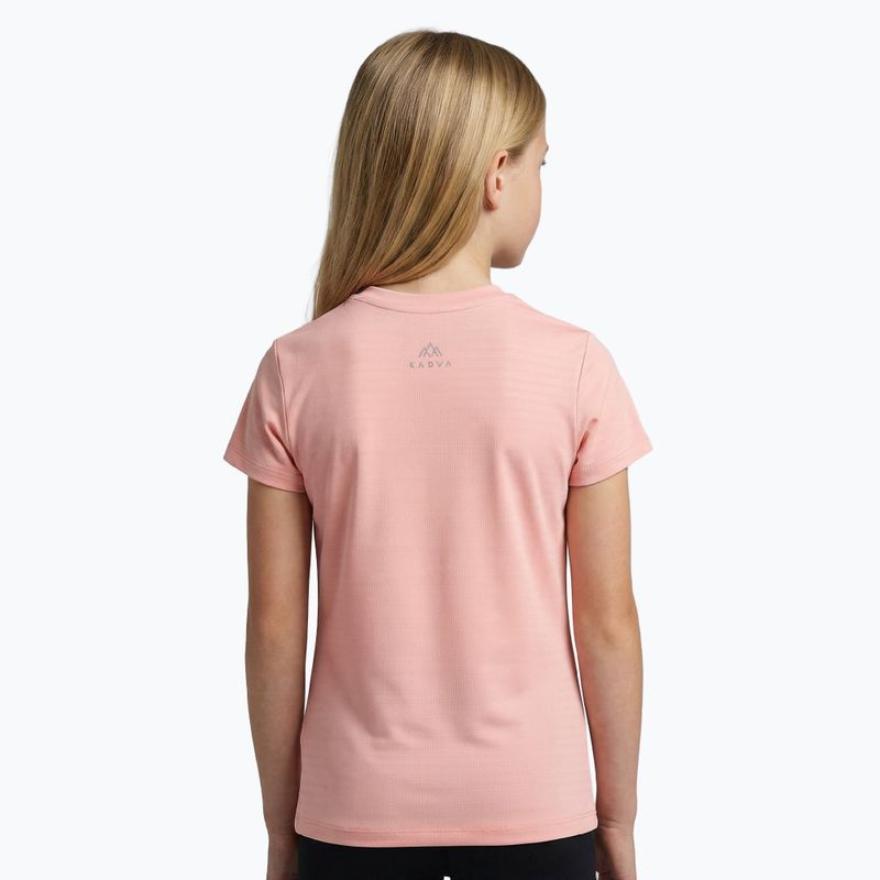 Tricou de trekking pentru copii KADVA TrailCore breathable pink 2